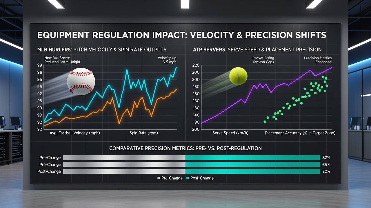 Precision tracking tools measuring serve and set-piece outcomes under updated equipment rules