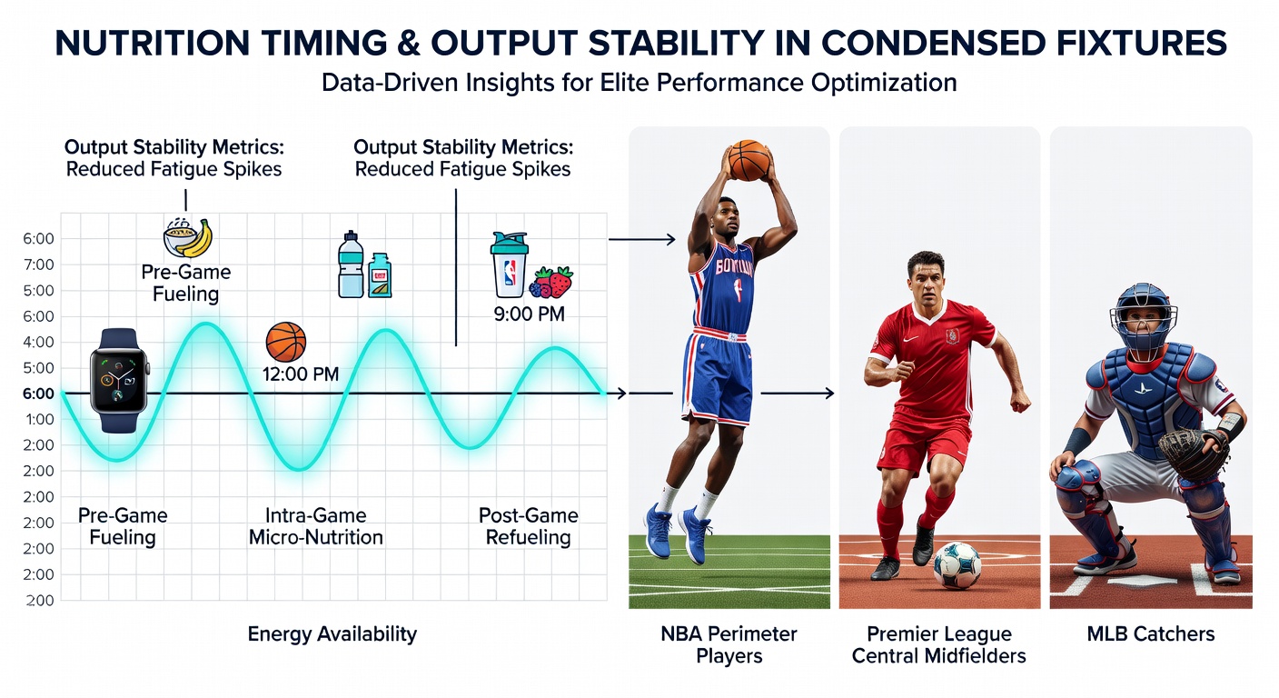 Athletes preparing pre-game nutrition during a condensed schedule