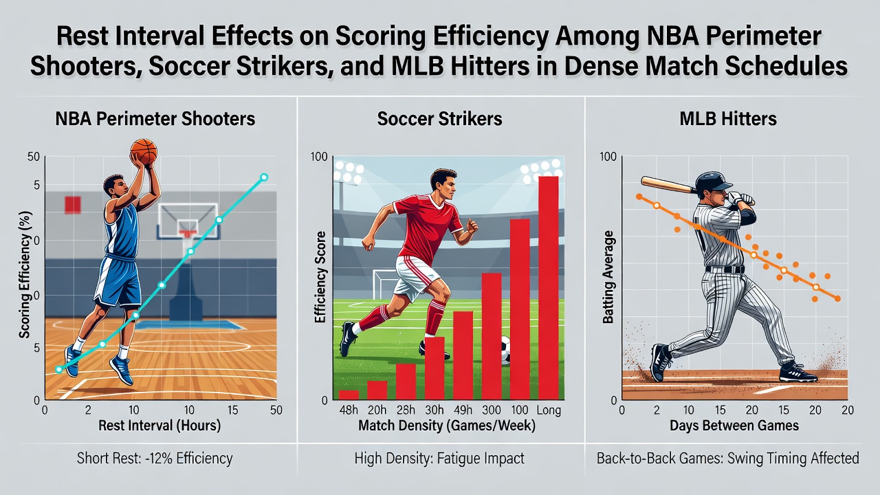 Chart showing rest interval impacts on NBA shooter efficiency during back-to-back games