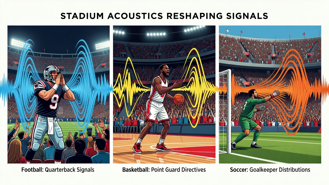 Crowd noise levels measured at a packed NFL stadium during a high-attendance game