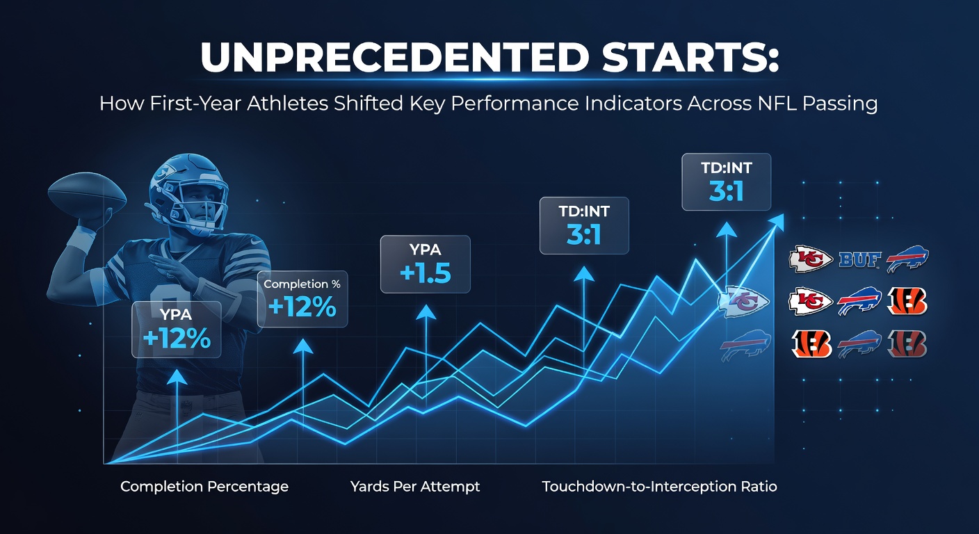 Data visualization of first-year athlete effects on goal scoring patterns and qualifying times